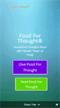 Mobile Screenshot of foodforthought.com